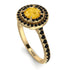 Double Halo Citrine Ring - Zoey No. 607
