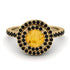 Double Halo Citrine Ring - Zoey No. 607