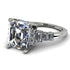 Barbara's Emerald Cut Diamond Ring Hidden Round Diamonds - Sawyer No. 3000