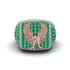 Emeralds Luxury Gold Eagle Ring - Sutton No. 36 image 2