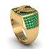 Emeralds Luxury Gold Eagle Ring - Sutton No. 4