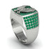 Emeralds Luxury Gold Eagle Ring - Sutton No. 6