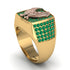 Emeralds Luxury Gold Eagle Ring - Sutton No. 19 image 3