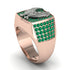 Emeralds Luxury Gold Eagle Ring - Sutton No. 35 image 3