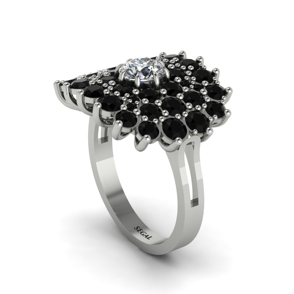 Diamond Enchanted Midnight Radiance Fashion Ring - Jacqueline No. 33