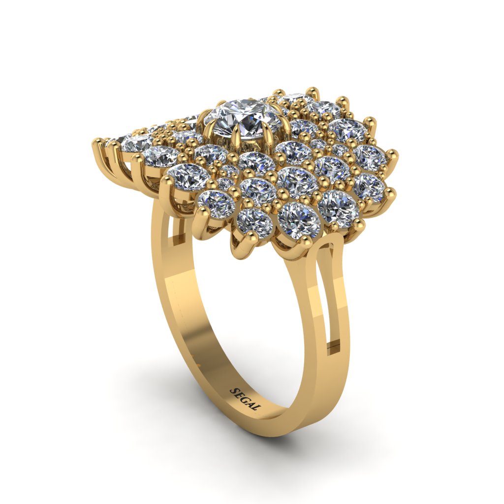 Diamond Enchanted Midnight Radiance Fashion Ring - Jacqueline No. 1