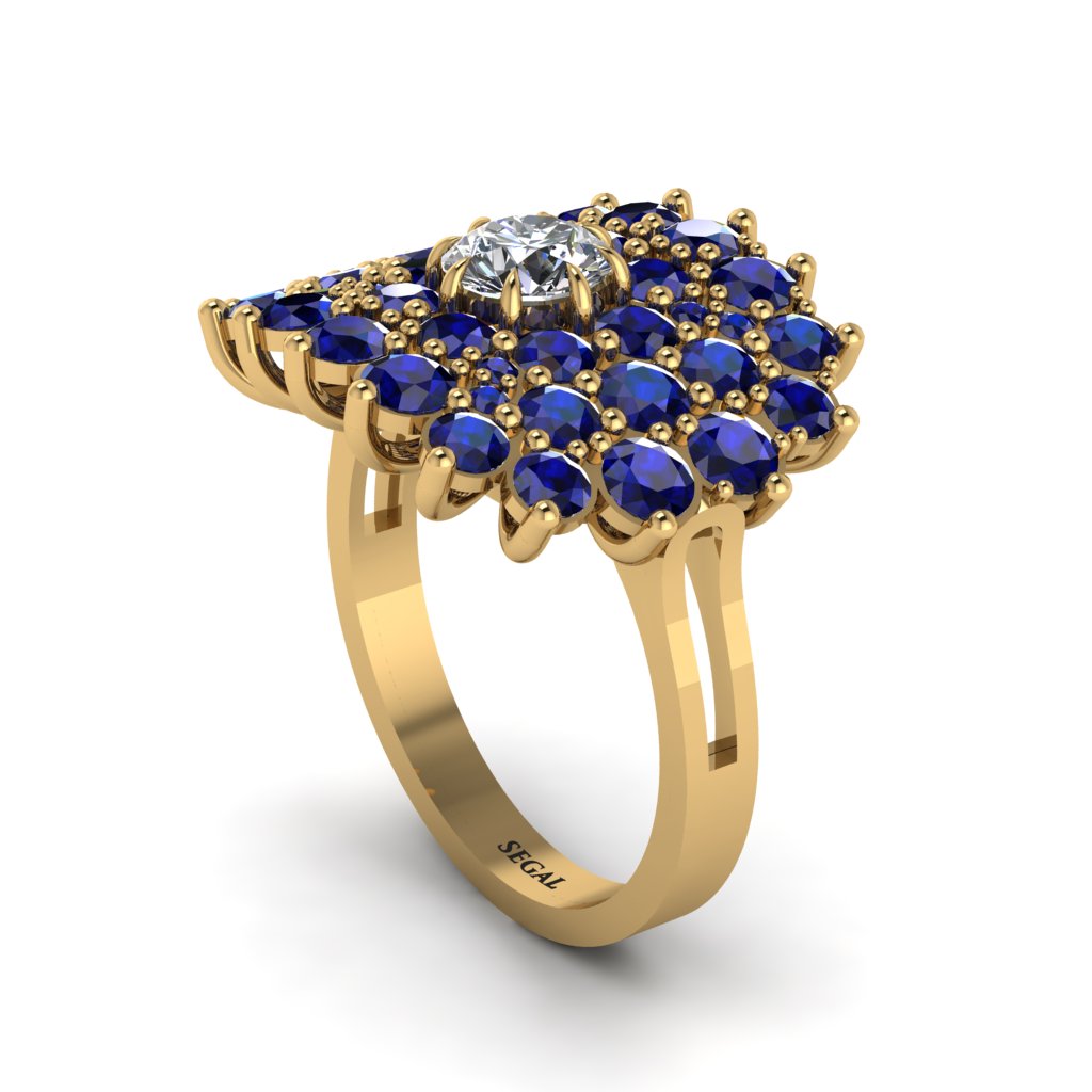 Diamond Enchanted Midnight Radiance Fashion Ring - Jacqueline No. 61