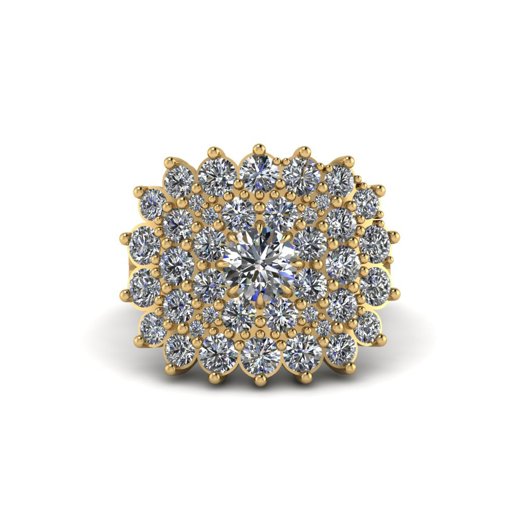 Diamond Enchanted Midnight Radiance Fashion Ring - Jacqueline No. 1