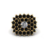 Diamond Enchanted Midnight Radiance Fashion Ring - Jacqueline No. 31 image 3