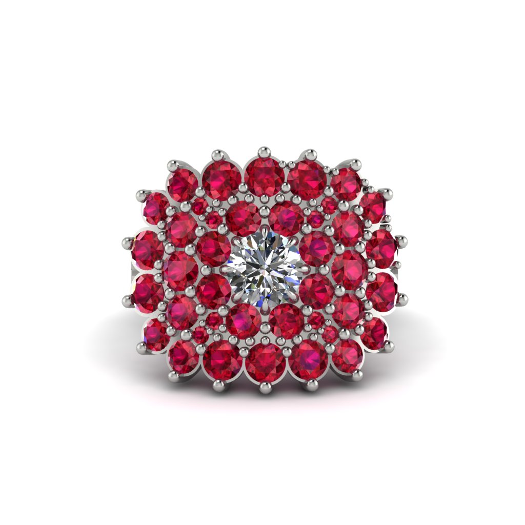 Diamond Enchanted Midnight Radiance Fashion Ring - Jacqueline No. 48