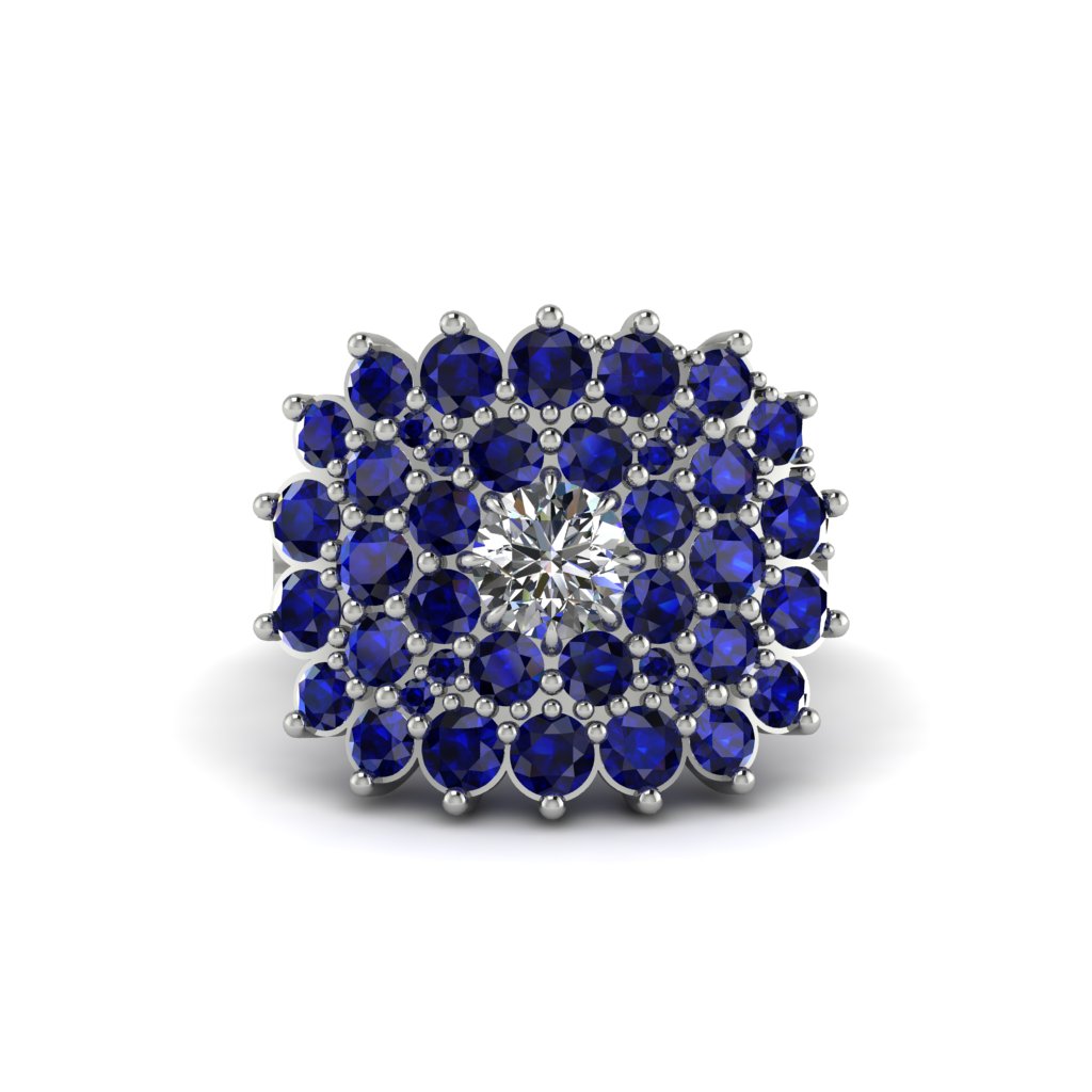 Diamond Enchanted Midnight Radiance Fashion Ring - Jacqueline No. 63