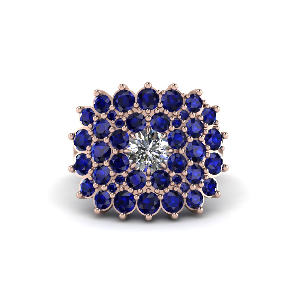 Diamond Enchanted Midnight Radiance Fashion Ring - Jacqueline No. 62