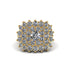 Diamond Enchanted Midnight Radiance Fashion Ring - Jacqueline No. 1