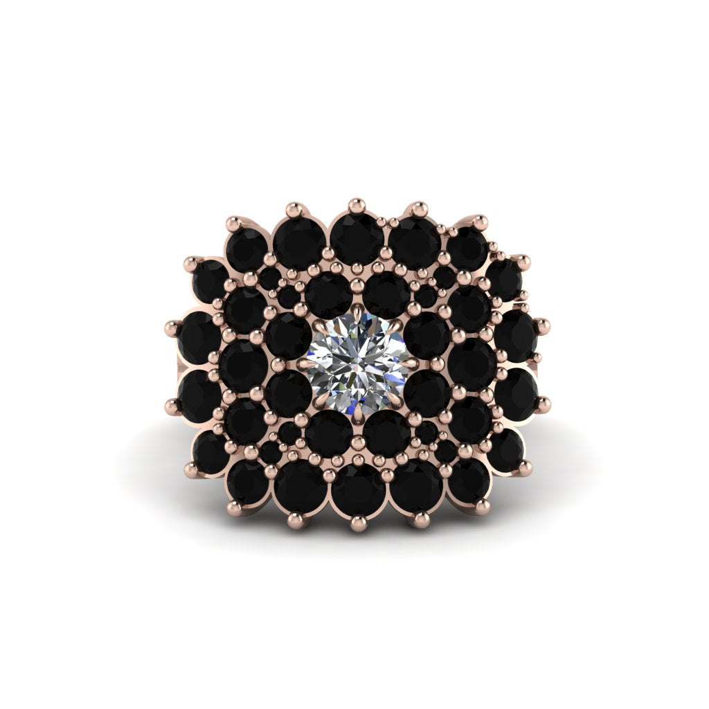 Diamond Enchanted Midnight Radiance Fashion Ring - Jacqueline No. 32