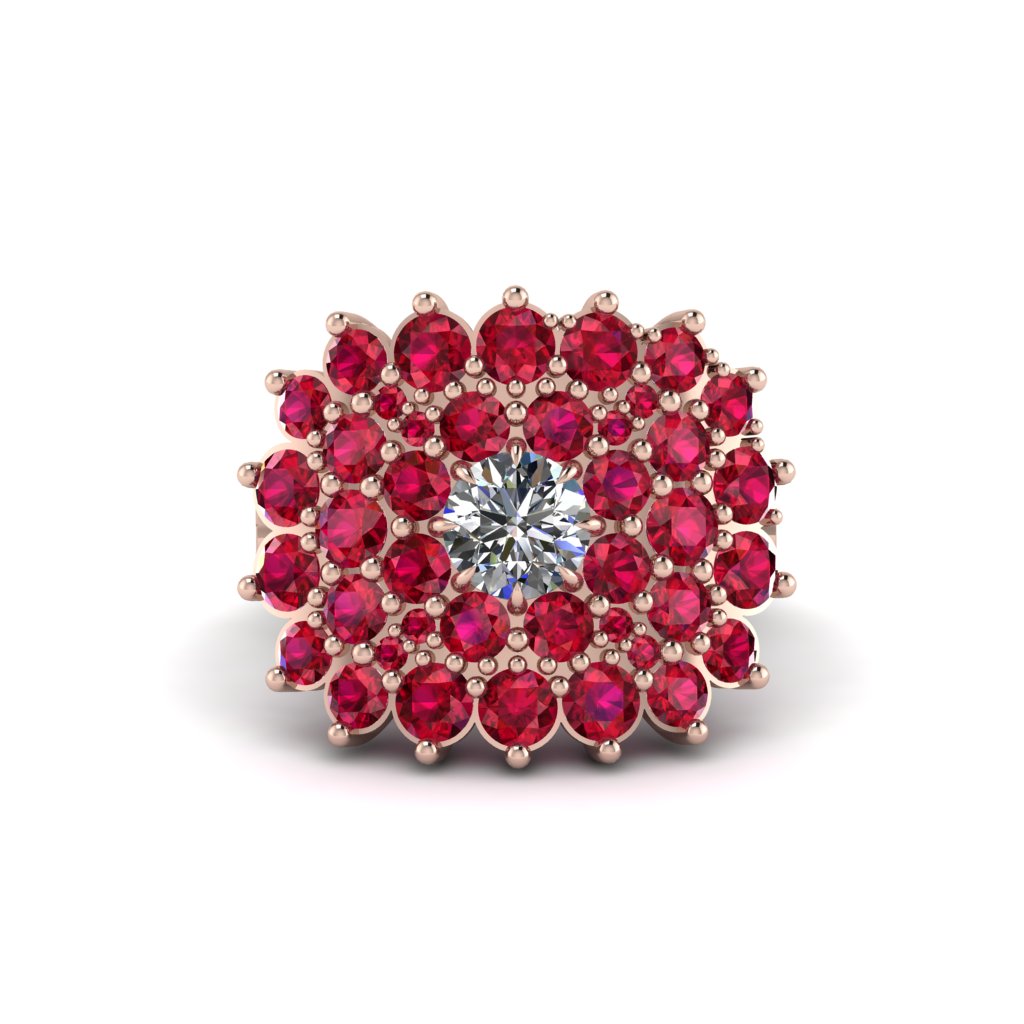 Diamond Enchanted Midnight Radiance Fashion Ring - Jacqueline No. 47