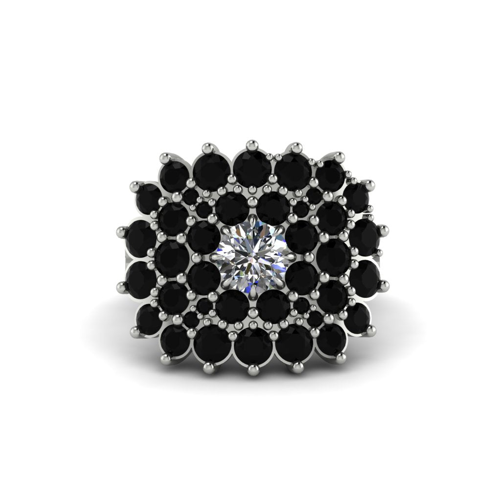 Diamond Enchanted Midnight Radiance Fashion Ring - Jacqueline No. 33