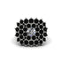 Diamond Enchanted Midnight Radiance Fashion Ring - Jacqueline No. 33 image 3