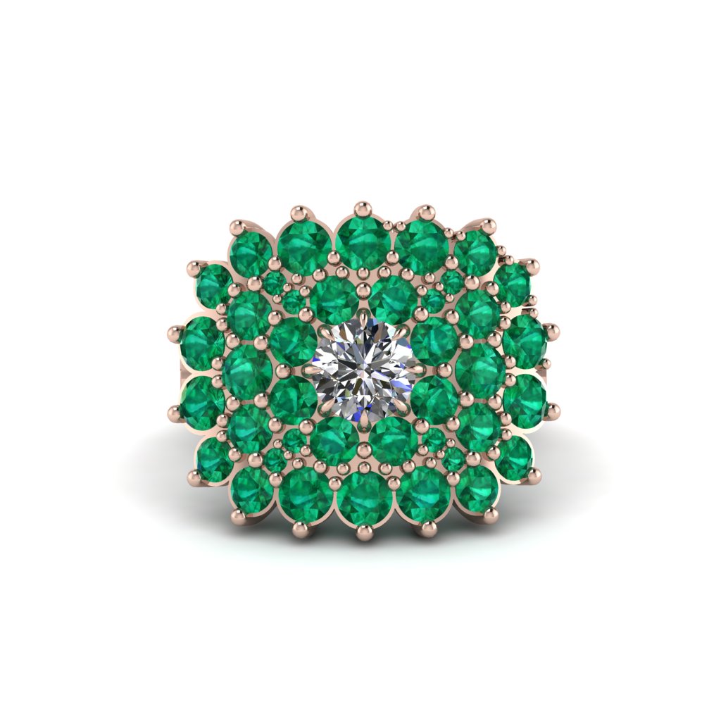 Diamond Enchanted Midnight Radiance Fashion Ring - Jacqueline No. 17