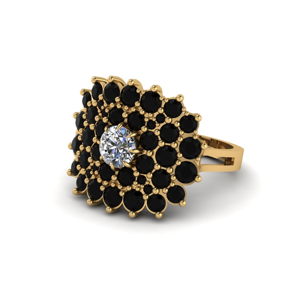 Diamond Enchanted Midnight Radiance Fashion Ring - Jacqueline No. 31