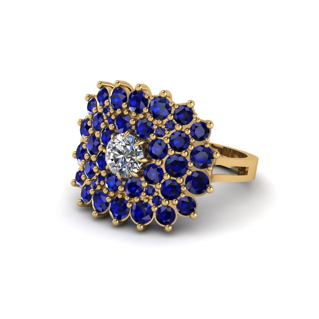 Diamond Enchanted Midnight Radiance Fashion Ring - Jacqueline No. 61