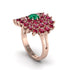 Emerald Enchanted Midnight Radiance Fashion Ring - Jacqueline No. 50 image 2