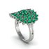 Emerald Enchanted Midnight Radiance Fashion Ring - Jacqueline No. 21