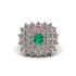 Emerald Enchanted Midnight Radiance Fashion Ring - Jacqueline No. 5