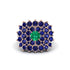 Emerald Enchanted Midnight Radiance Fashion Ring - Jacqueline No. 65 image 3