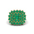 Emerald Enchanted Midnight Radiance Fashion Ring - Jacqueline No. 19