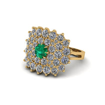 Emerald Enchanted Midnight Radiance Fashion Ring - Jacqueline No. 4 image 1