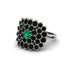 Emerald Enchanted Midnight Radiance Fashion Ring - Jacqueline No. 36