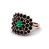Emerald Enchanted Midnight Radiance Fashion Ring - Jacqueline No. 35