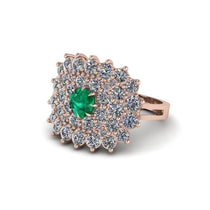 Emerald Enchanted Midnight Radiance Fashion Ring - Jacqueline No. 5 image 1