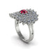 Ruby Enchanted Midnight Radiance Fashion Ring - Jacqueline No. 12