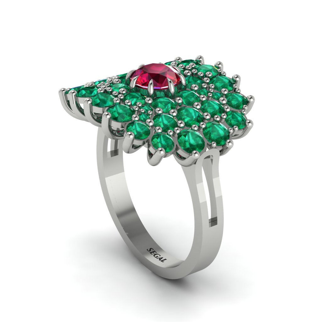Ruby Enchanted Midnight Radiance Fashion Ring - Jacqueline No. 27