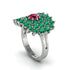 Ruby Enchanted Midnight Radiance Fashion Ring - Jacqueline No. 27