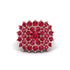 Ruby Enchanted Midnight Radiance Fashion Ring - Jacqueline No. 56
