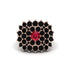 Ruby Enchanted Midnight Radiance Fashion Ring - Jacqueline No. 41 image 3