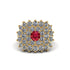 Ruby Enchanted Midnight Radiance Fashion Ring - Jacqueline No. 10 image 3