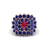 Ruby Enchanted Midnight Radiance Fashion Ring - Jacqueline No. 71 image 3
