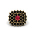 Ruby Enchanted Midnight Radiance Fashion Ring - Jacqueline No. 40 image 3