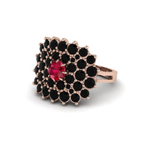 Ruby Enchanted Midnight Radiance Fashion Ring - Jacqueline No. 41 image 1