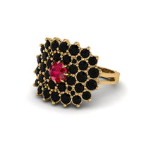 Ruby Enchanted Midnight Radiance Fashion Ring - Jacqueline No. 40 image 1