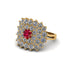 Ruby Enchanted Midnight Radiance Fashion Ring - Jacqueline No. 10