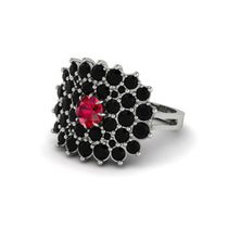 Ruby Enchanted Midnight Radiance Fashion Ring - Jacqueline No. 42 image 1
