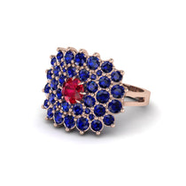 Ruby Enchanted Midnight Radiance Fashion Ring - Jacqueline No. 71 image 1