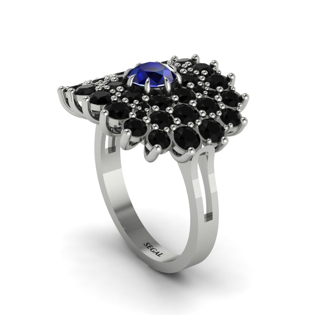 Sapphire Enchanted Midnight Radiance Fashion Ring - Jacqueline No. 45