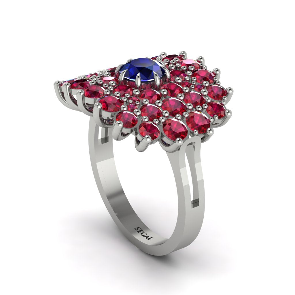 Sapphire Enchanted Midnight Radiance Fashion Ring - Jacqueline No. 60