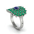 Sapphire Enchanted Midnight Radiance Fashion Ring - Jacqueline No. 30