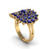 Sapphire Enchanted Midnight Radiance Fashion Ring - Jacqueline No. 73